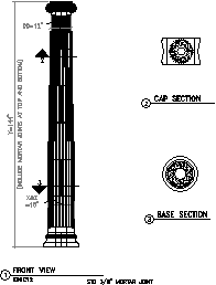 Ionic column CAD block preview