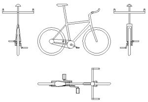 Bicycle-AS2890-3 CAD block preview