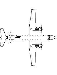 Beech 1900D Plane CAD block preview