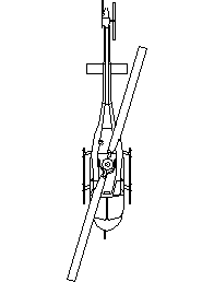 Bell 206 Helicopter CAD block preview