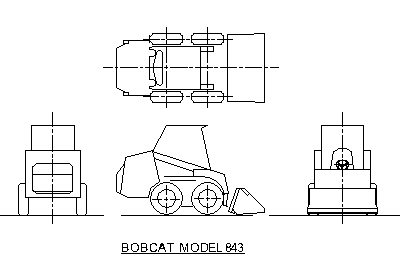 Bobcat – free CAD block preview