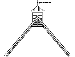 Cupola Weather Vane CAD block preview