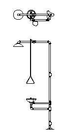Emergency Shower CAD block preview