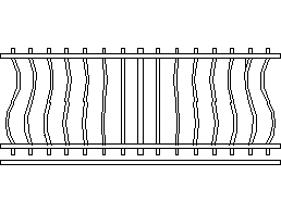 Ironwork balcony – free CAD block preview