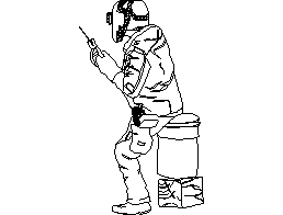 Man on a Can Welding CAD block preview