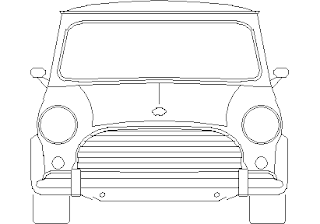MINI  - Front View – free CAD block preview