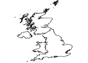 Map of the UK CAD block preview