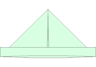 Origami Hat – free CAD block preview