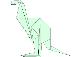 Origami Kangaroo – free CAD block preview