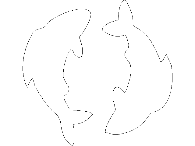 Outline of Fish – free CAD block preview