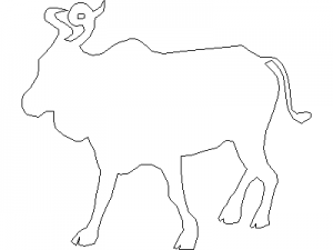 Outline of a Moose CAD block preview