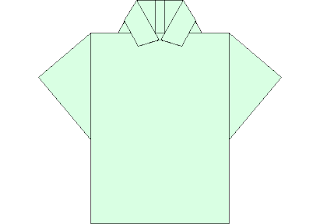 Polo Shirt - Origami – free CAD block preview