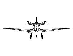 Spitfire Plane - Front View CAD block preview