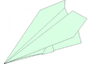 Stunt Plane - Origami CAD block preview