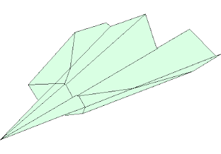 The Greatest AirPlane - Origami – free CAD block preview