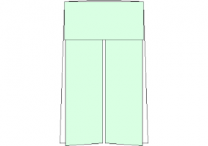 Trousers - Origami CAD block preview