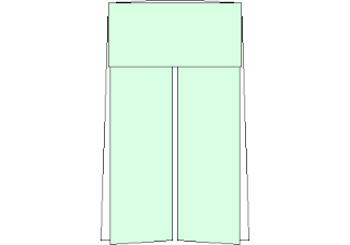 Trousers - Origami – free CAD block preview