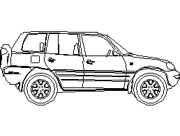 Toyota Rav 4 CAD block preview