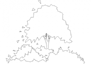 Tree and Bush - Elevation CAD block preview