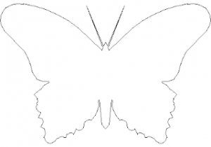 A butterfly CAD block preview