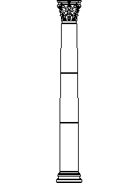 Corinth Style Column CAD block preview