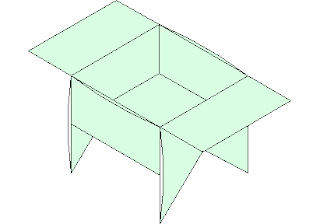 like a BBQ Box - Origami – free CAD block preview