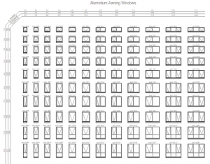 Aluminium Awning Windows CAD block preview