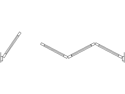 A Bi-Fold Door - Plan View – free CAD block preview