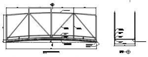 Boat Gangway Loading Ramp CAD block preview