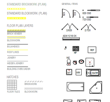 Domestic Floor Plan Blocks CAD block preview