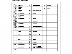 AS/NZS electrical symbols - Transformers Generators CAD block preview