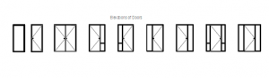 Elevations of Doors CAD block preview