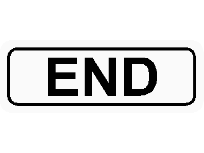 End Traffic Sign – free CAD block preview