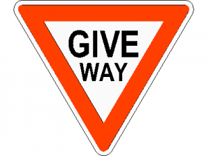 Give Way Traffic Sign CAD block preview
