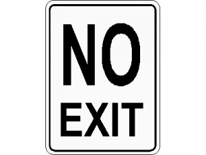 No Exit Traffic Sign CAD block preview