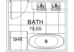 Bathroom - Plan CAD block preview