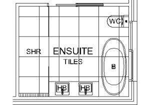 Ensuite - Plan CAD block preview