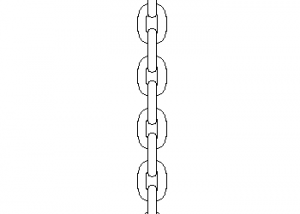 A Chain CAD block preview