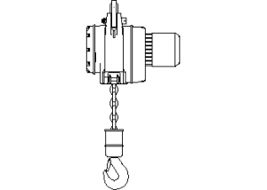 ChainMaster JumboLift Hoist 3 Ton CAD block preview