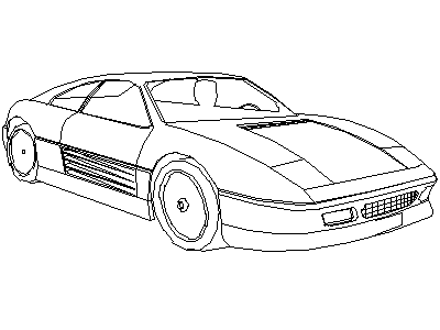 Ferrari - Isometric View – free CAD block preview