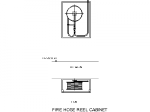 Fire Hose Reel CAD block preview