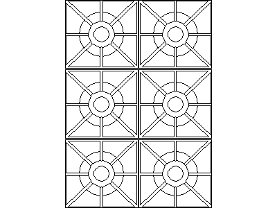 Gas Cookers - Plan View – free CAD block preview