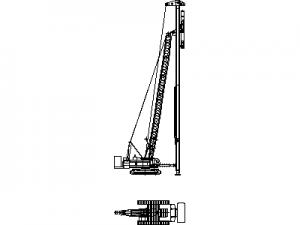Liebherr 855 PD - Crane CAD block preview