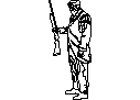 Man Standing with Rifle CAD block preview