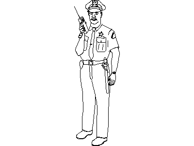 Police – free CAD block preview