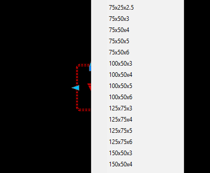RHS All Sizes - Full Attributes CAD block preview