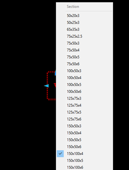 RHS All Sizes - Full Attributes – free CAD block preview