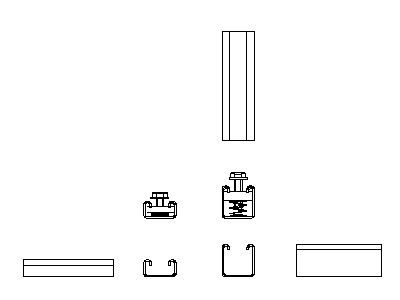 Channel / Strut – free CAD block preview