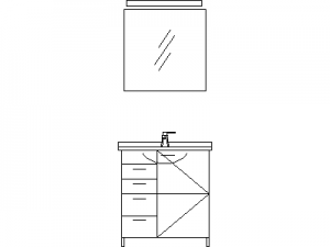 Bathroom Setting CAD block preview