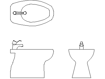 Bidet – free CAD block preview